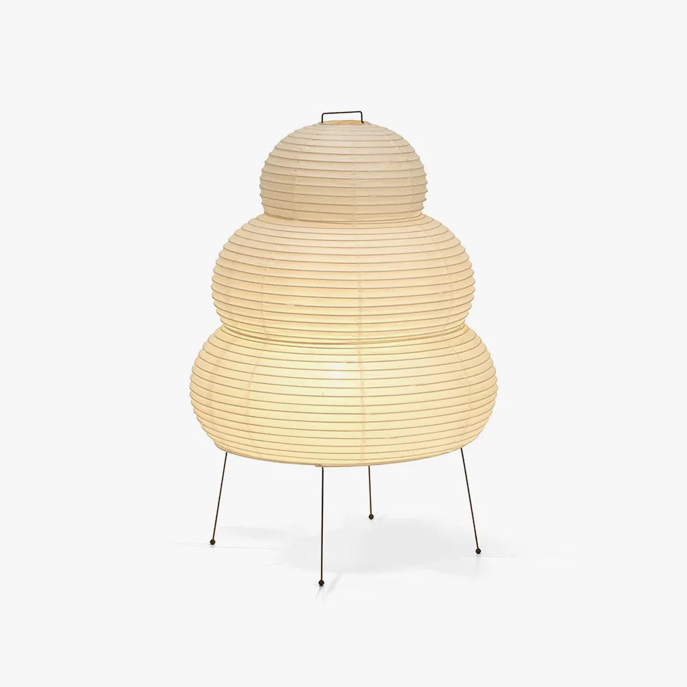 Japanese Paper Table Lamp - Minimalist Design for Living Room & Bedroom Lighting