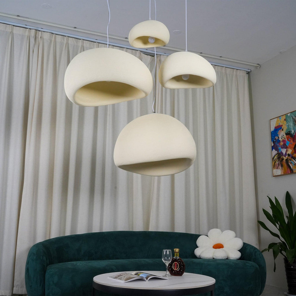 LED Cloud Pendant Light - Modern White Fixture for Living Room & Dining Room Lighting