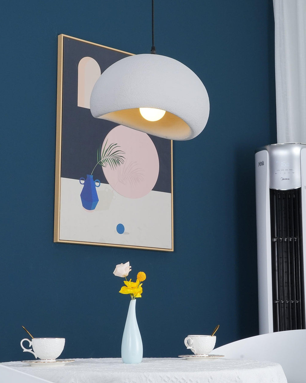 LED Cloud Pendant Light - Modern White Fixture for Living Room & Dining Room Lighting