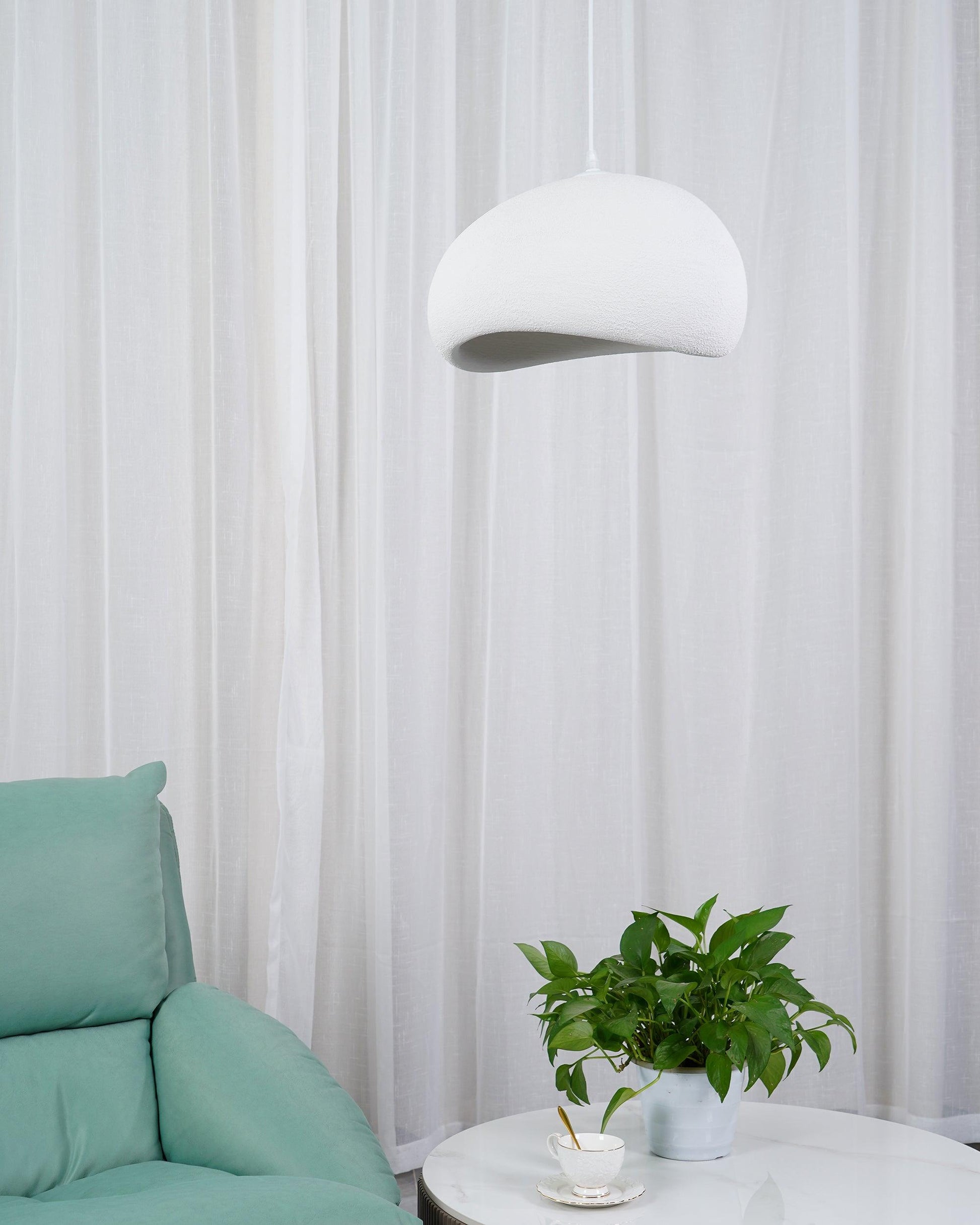 LED Cloud Pendant Light - Modern White Fixture for Living Room & Dining Room Lighting