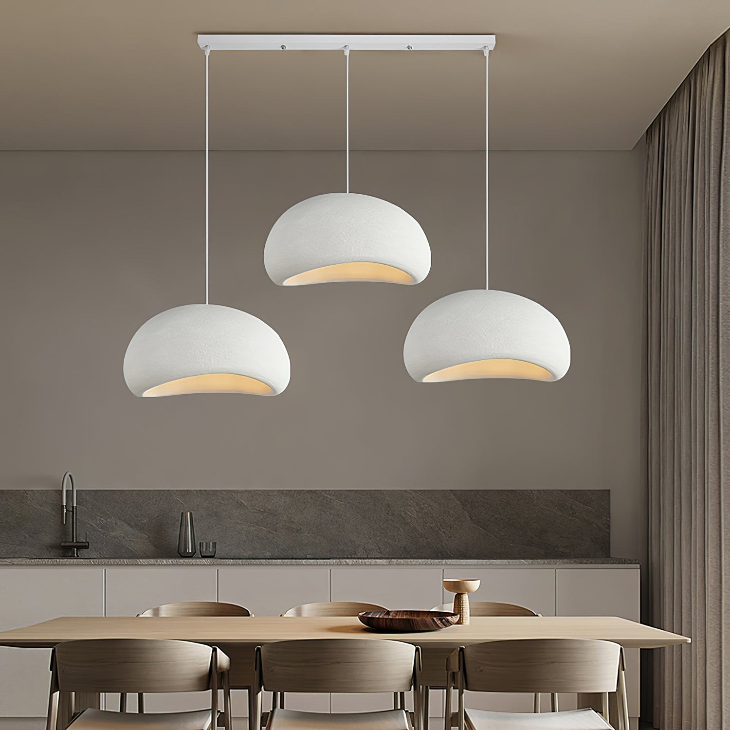 LED Cloud Pendant Light - Modern White Fixture for Living Room & Dining Room Lighting