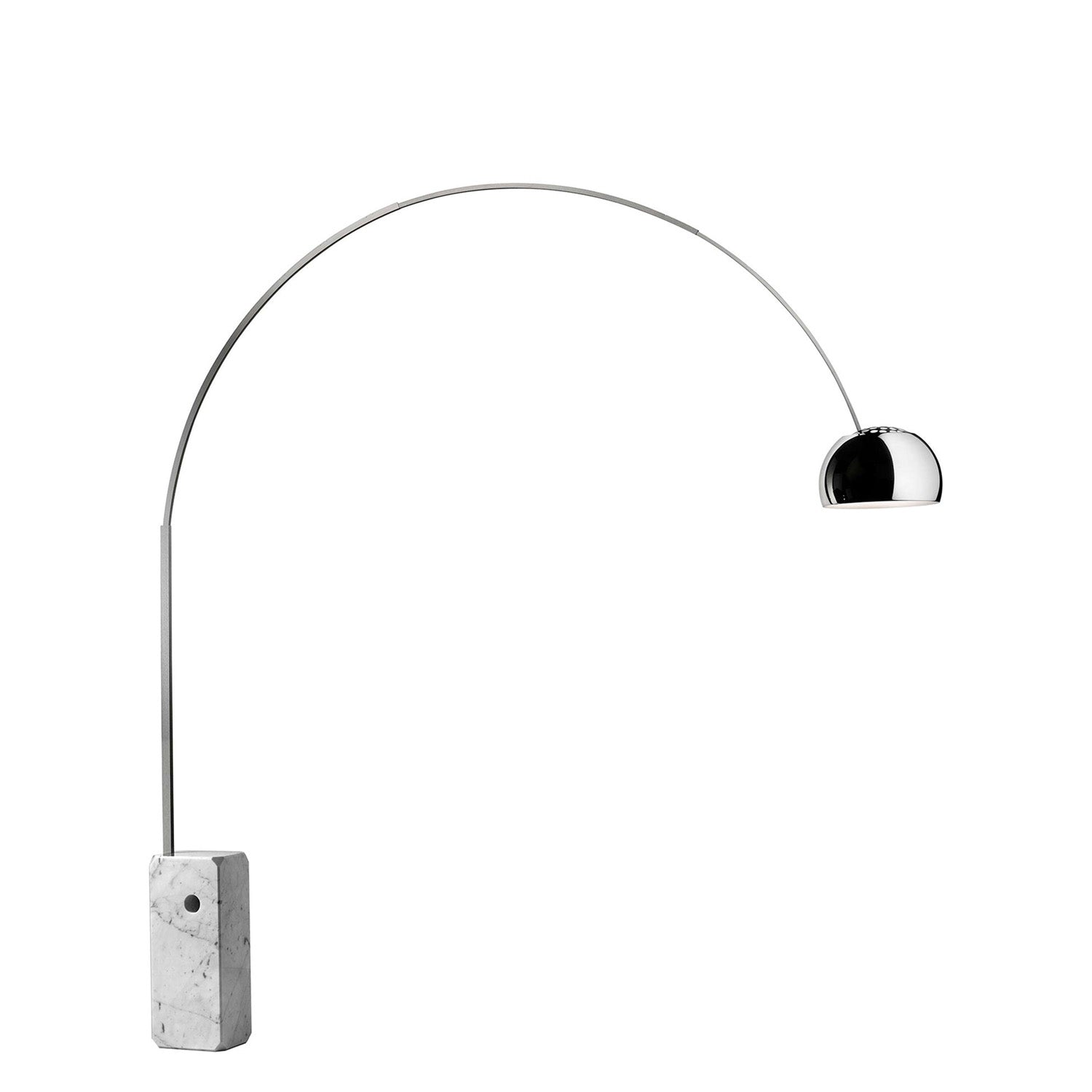 LED Arco Floor Lamp - Modern Adjustable Design with Marble Base for Living Room & Office Lighting