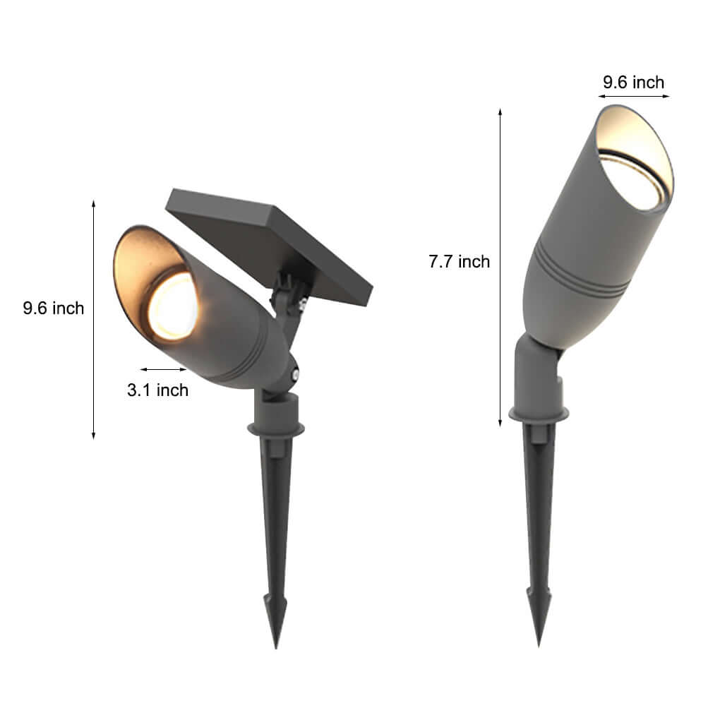Outdoor Waterproof Solar Spot Light for Landscape Lighting in Courtyard, Garden, and Lawn Areas
