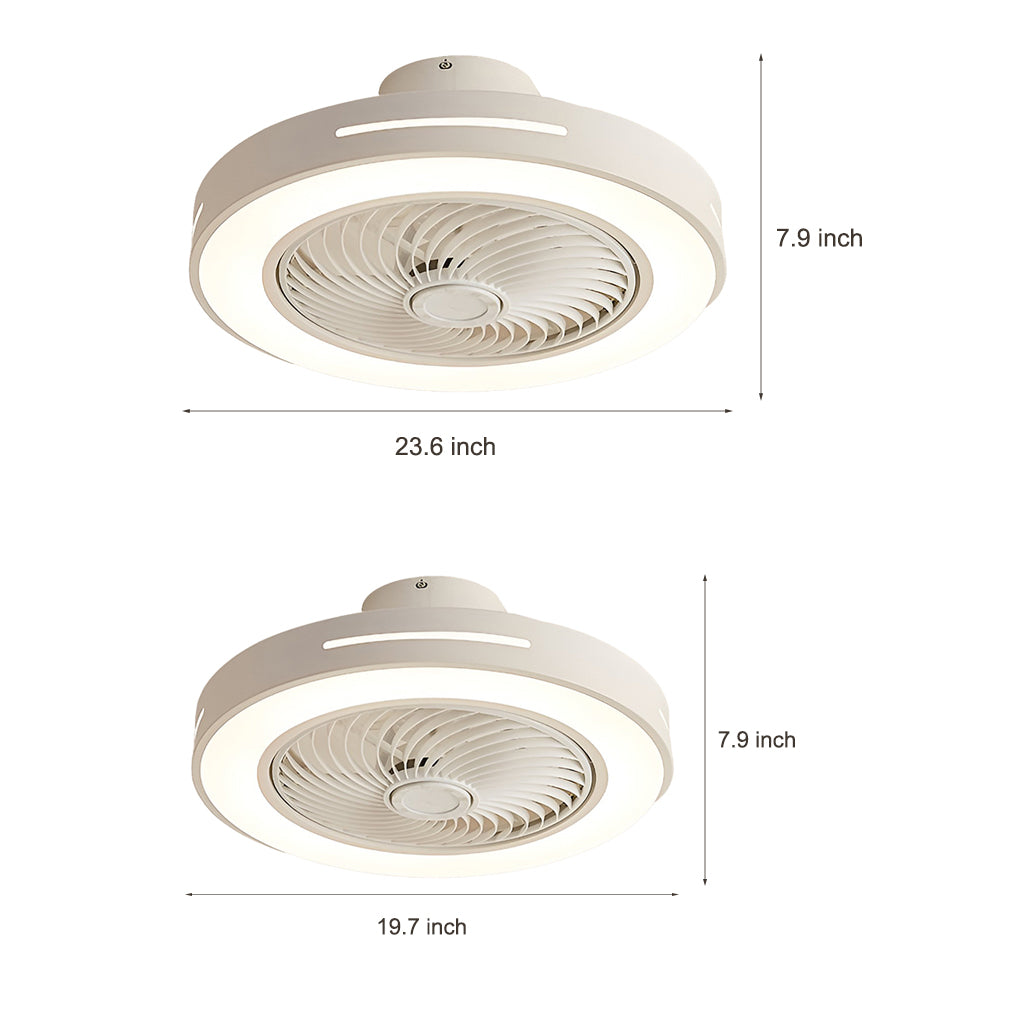 Inverter Bladed Ceiling Fan with Remote Control and Light - Energy-Efficient Wind-Guiding Ceiling Fan for Home & Office Use