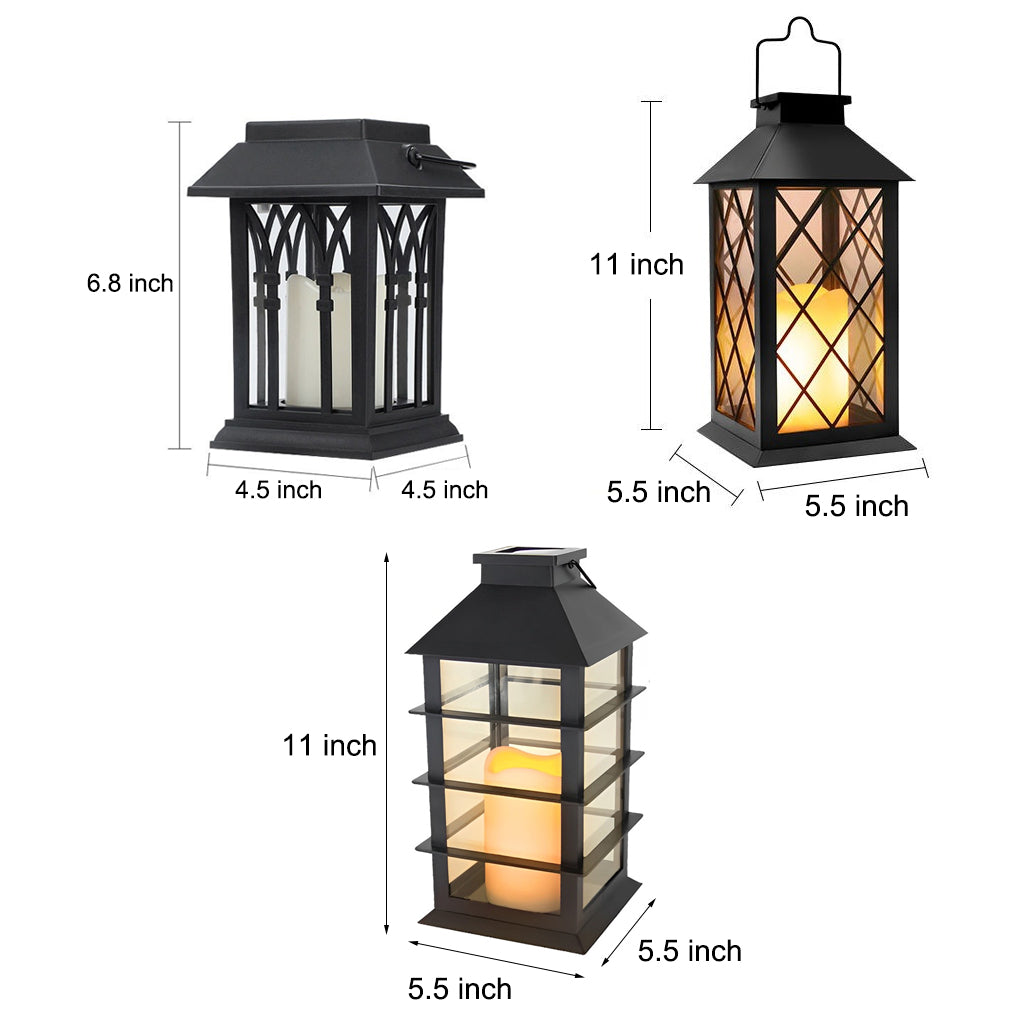 LED Portable Solar Lantern - Waterproof Intelligent Outdoor Light for Camping & Garden Use