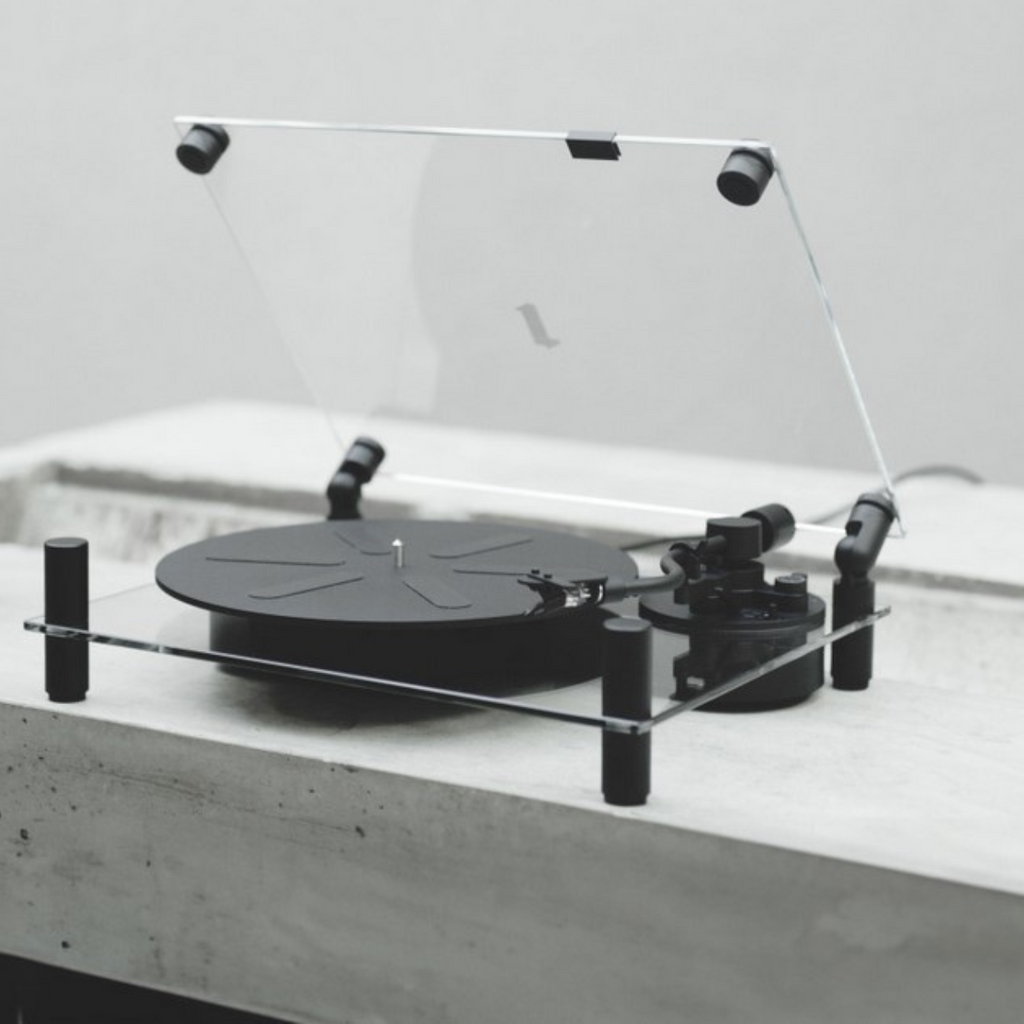 Transparent Acrylic Turntable for Vinyl Records & DJ Use - Lightweight, Durable Design