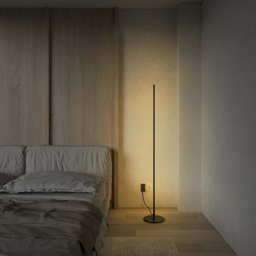 LED Floor Lamp with Adjustable Height and Modern Design for Living Room & Bedroom Lighting