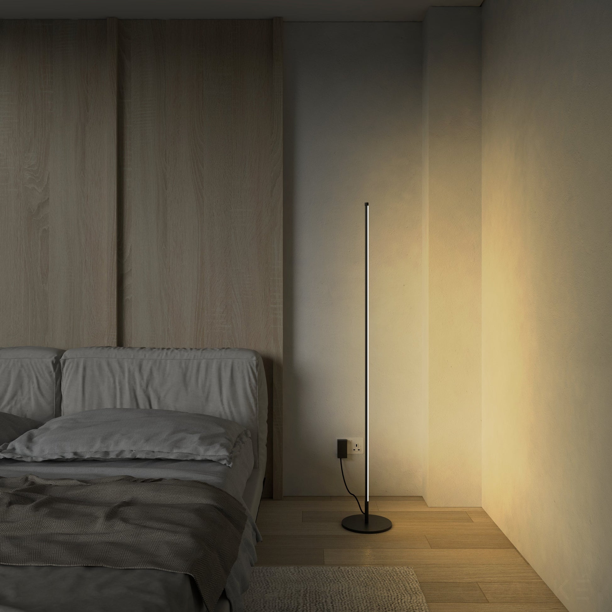 LED Floor Lamp with Adjustable Height and Modern Design for Living Room & Bedroom Lighting