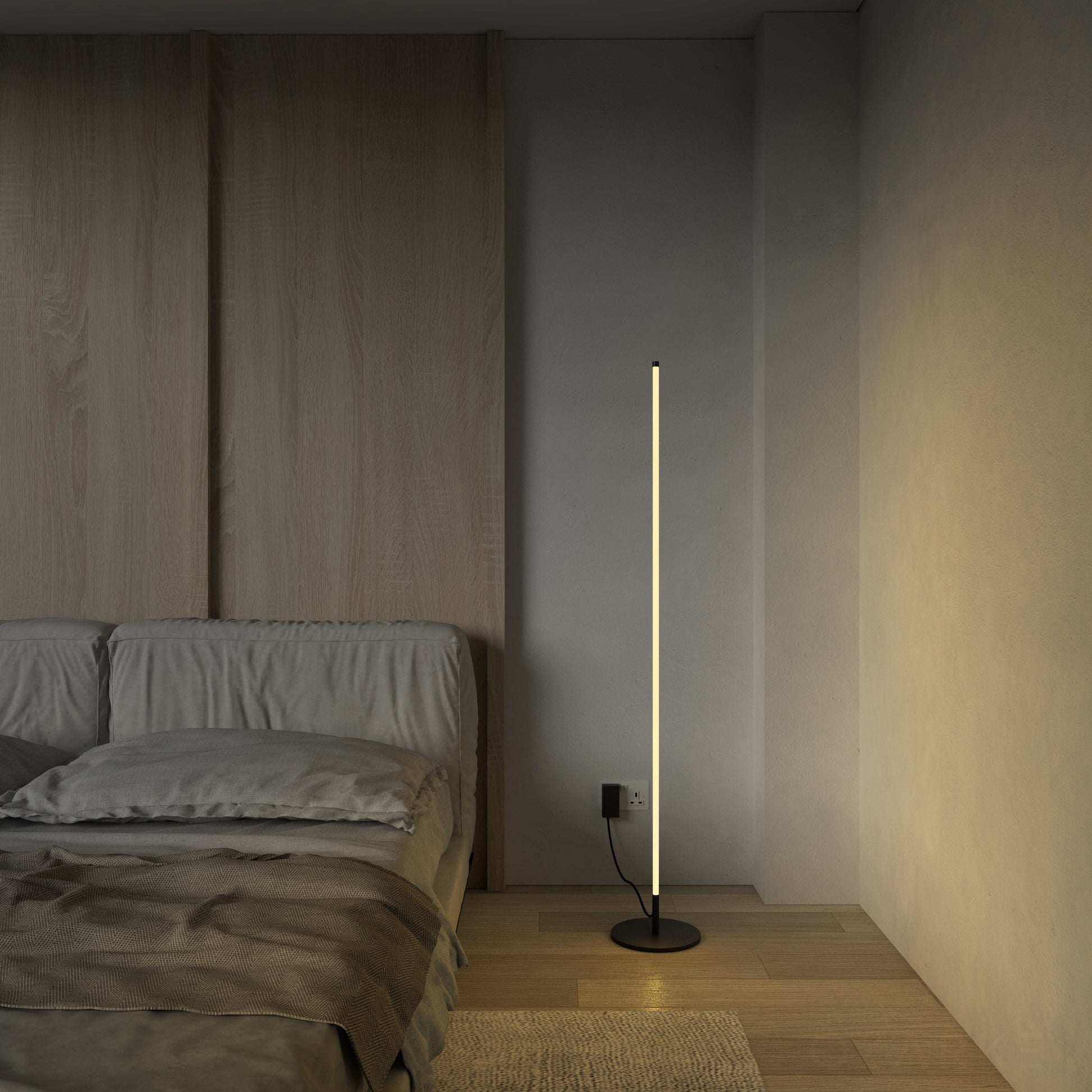 LED Floor Lamp with Adjustable Height and Modern Design for Living Room & Bedroom Lighting