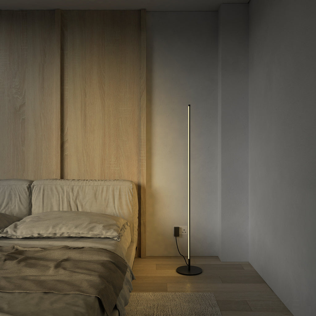 LED Floor Lamp with Adjustable Height and Modern Design for Living Room & Bedroom Lighting