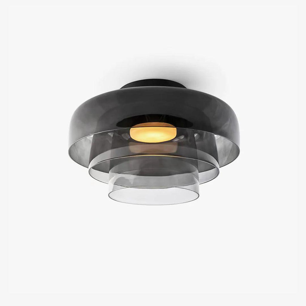 LED Flush Mount Ceiling Light - Modern White Fixture for Living Room, Kitchen & Hallway Lighting