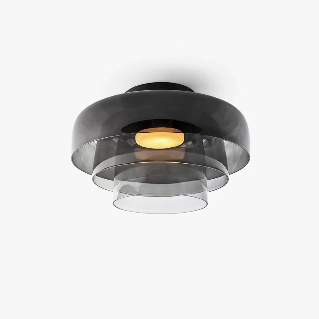 LED Flush Mount Ceiling Light - Modern White Fixture for Living Room, Kitchen & Hallway Lighting