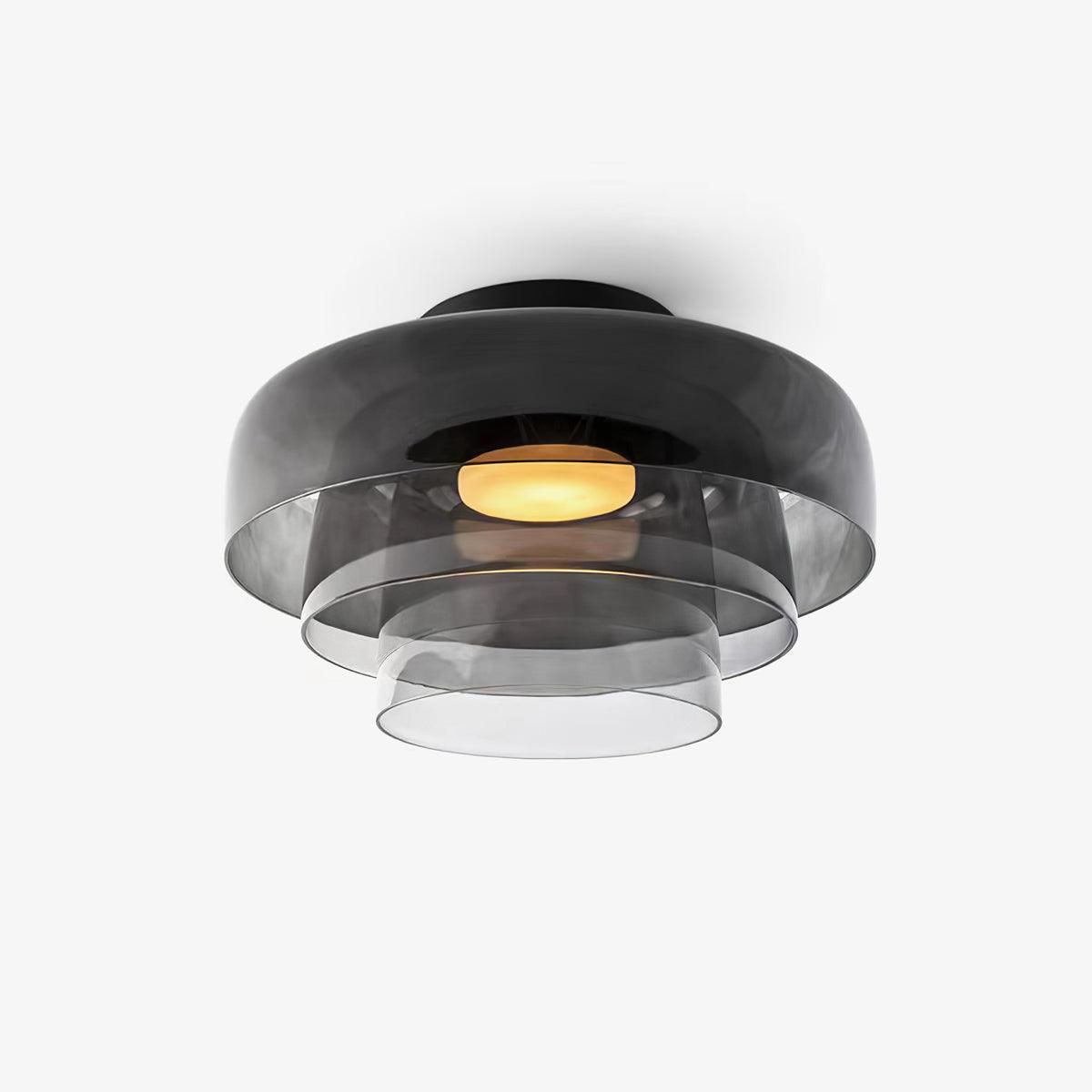 LED Flush Mount Ceiling Light - Modern White Fixture for Living Room, Kitchen & Hallway Lighting