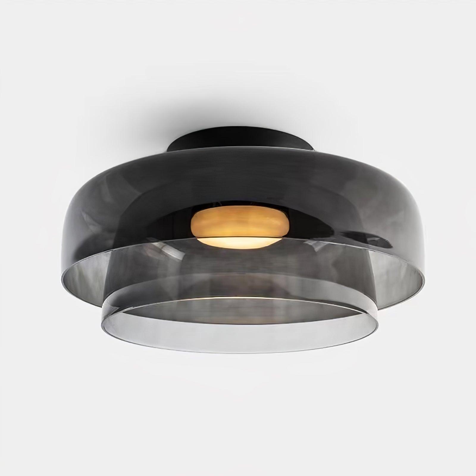 LED Flush Mount Ceiling Light - Modern White Fixture for Living Room, Kitchen & Hallway Lighting