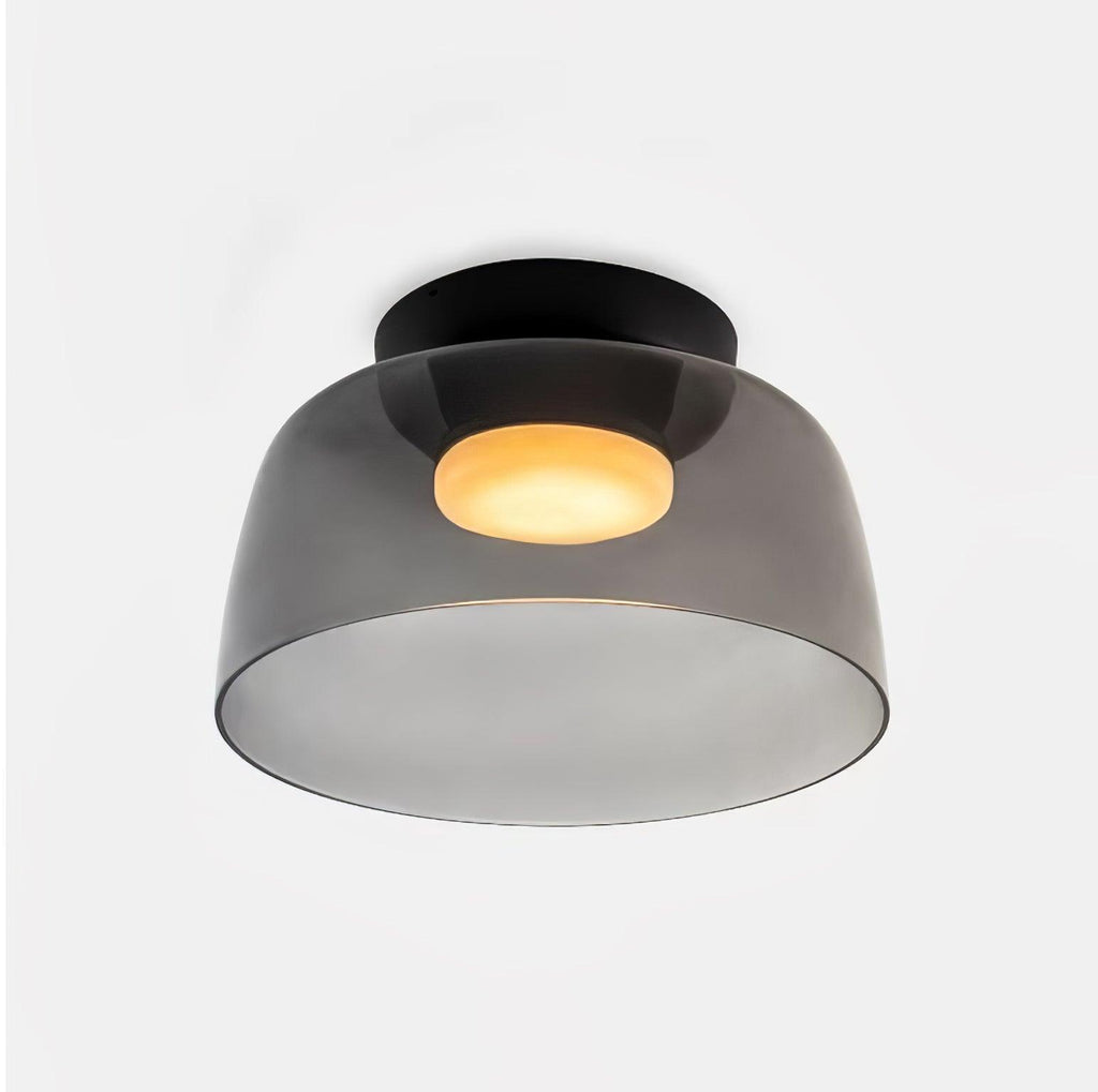 LED Flush Mount Ceiling Light - Modern White Fixture for Living Room, Kitchen & Hallway Lighting