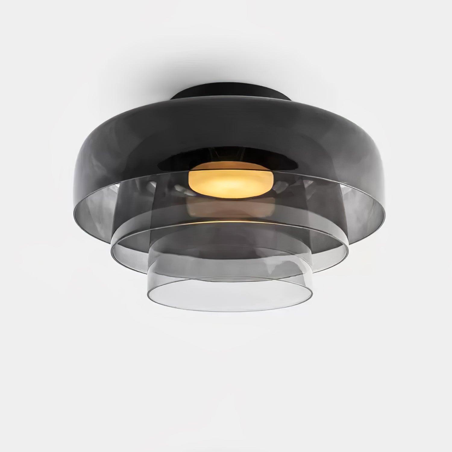 LED Flush Mount Ceiling Light - Modern White Fixture for Living Room, Kitchen & Hallway Lighting