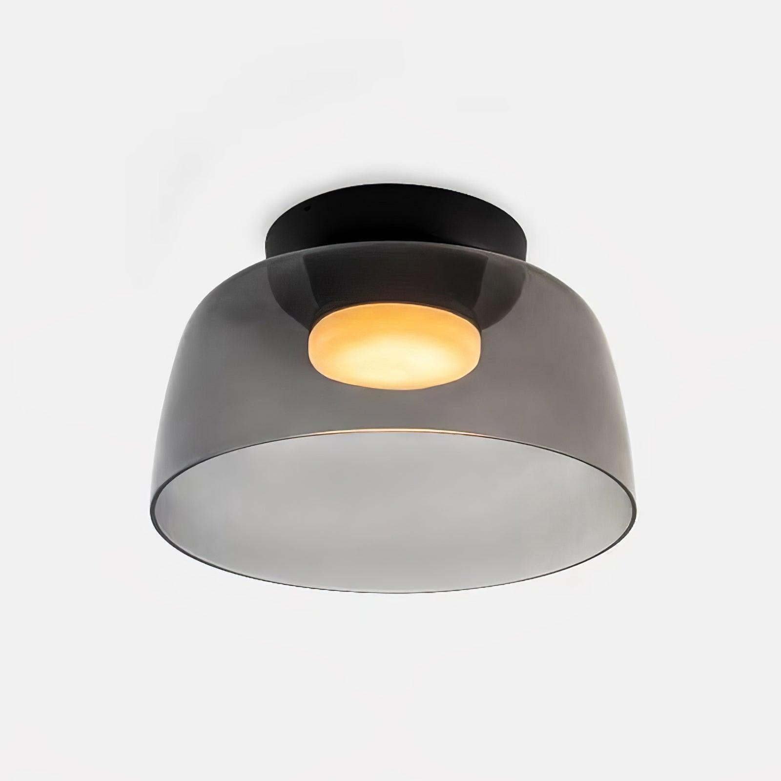 LED Flush Mount Ceiling Light - Modern White Fixture for Living Room, Kitchen & Hallway Lighting