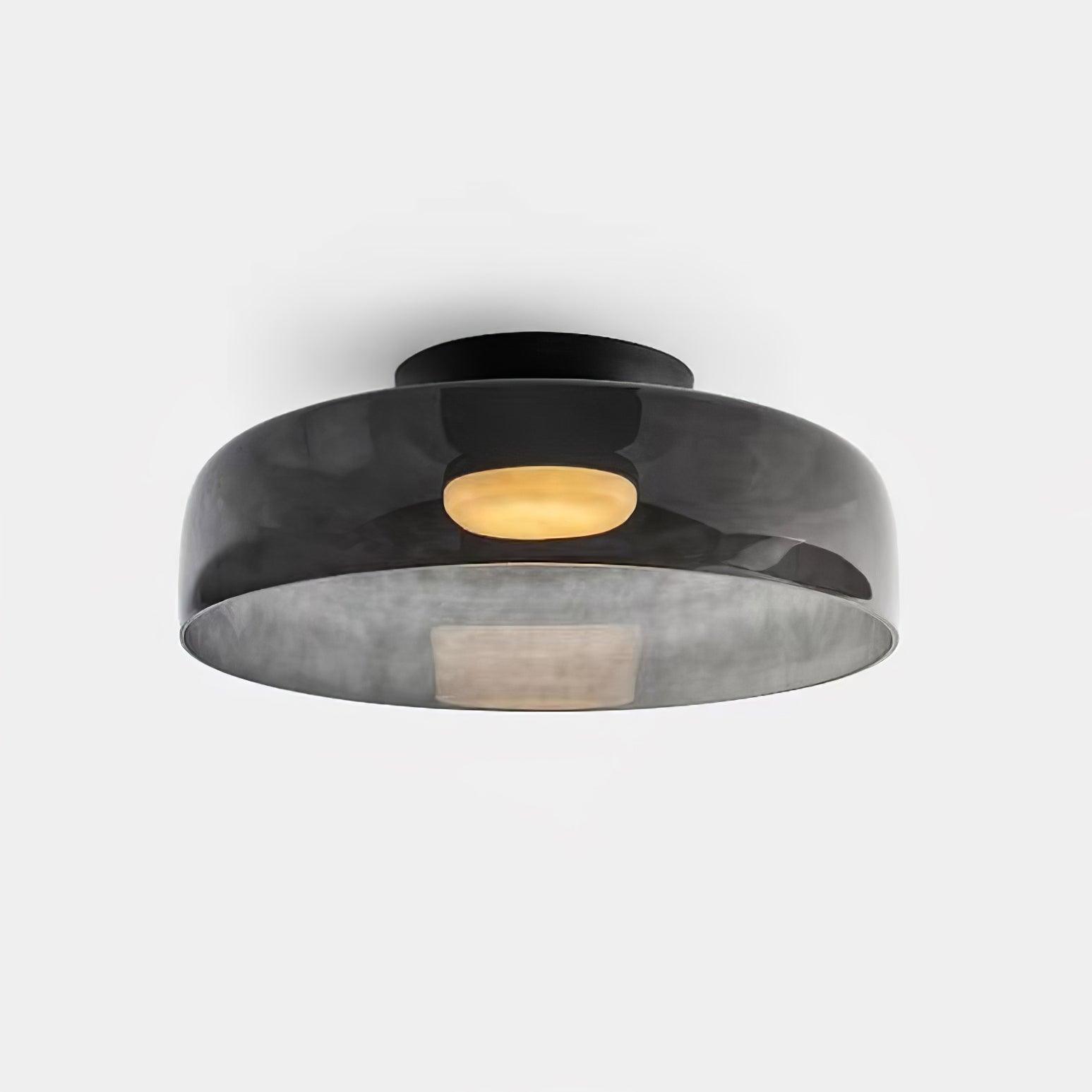LED Flush Mount Ceiling Light - Modern White Fixture for Living Room, Kitchen & Hallway Lighting