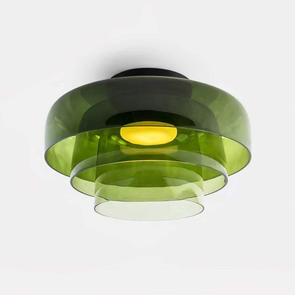LED Flush Mount Ceiling Light - Modern White Fixture for Living Room, Kitchen & Hallway Lighting