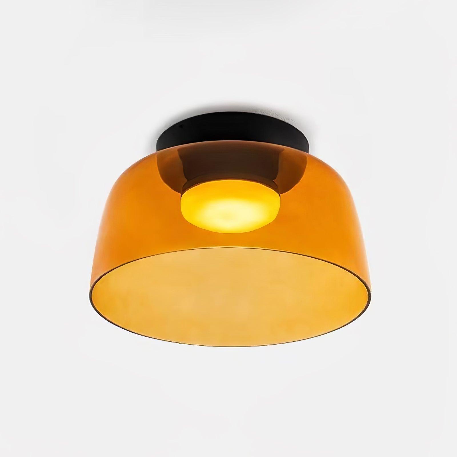 LED Flush Mount Ceiling Light - Modern White Fixture for Living Room, Kitchen & Hallway Lighting