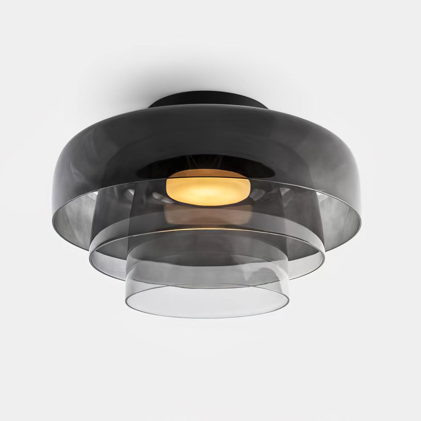 LED Flush Mount Ceiling Light - Modern White Fixture for Living Room, Kitchen & Hallway Lighting