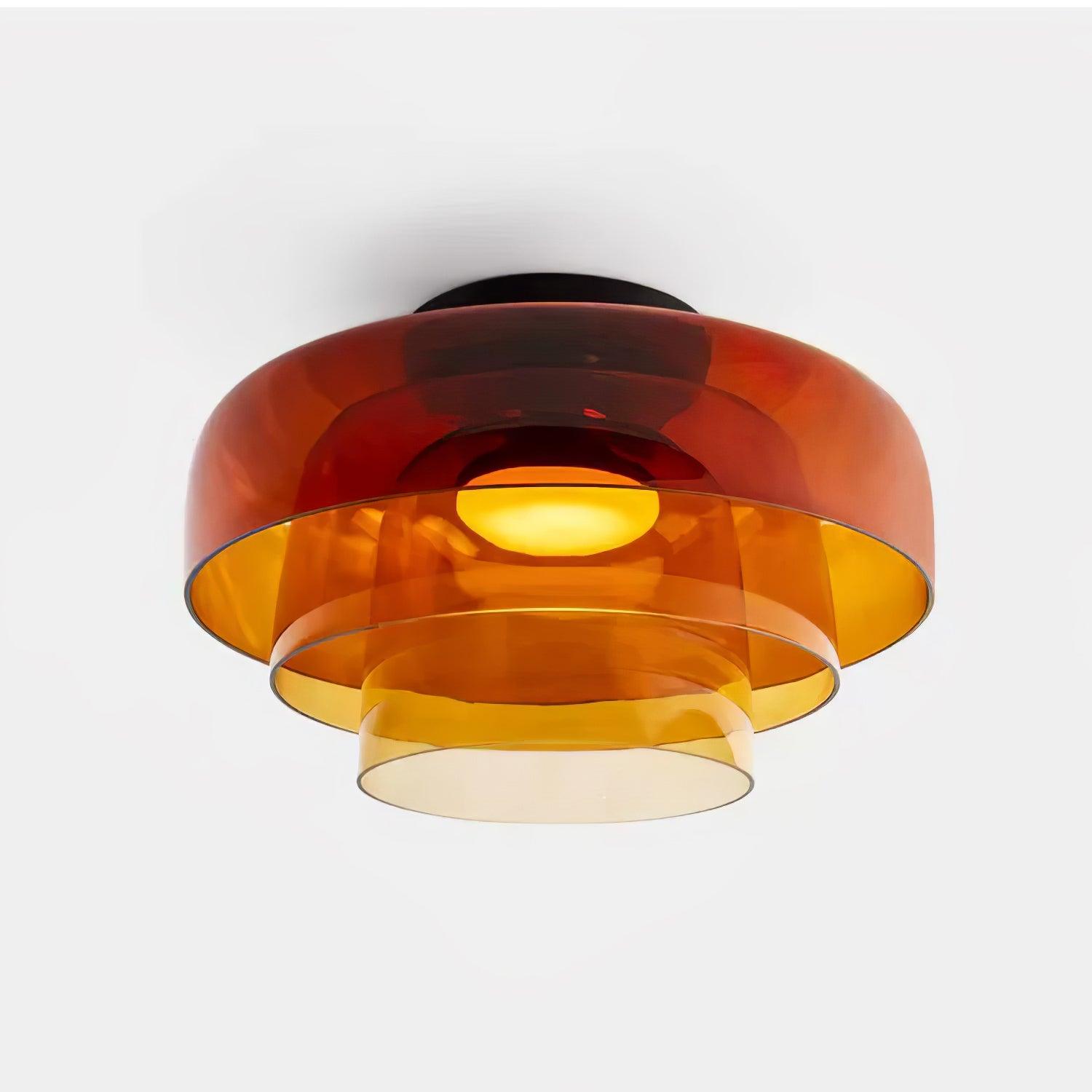 LED Flush Mount Ceiling Light - Modern White Fixture for Living Room, Kitchen & Hallway Lighting