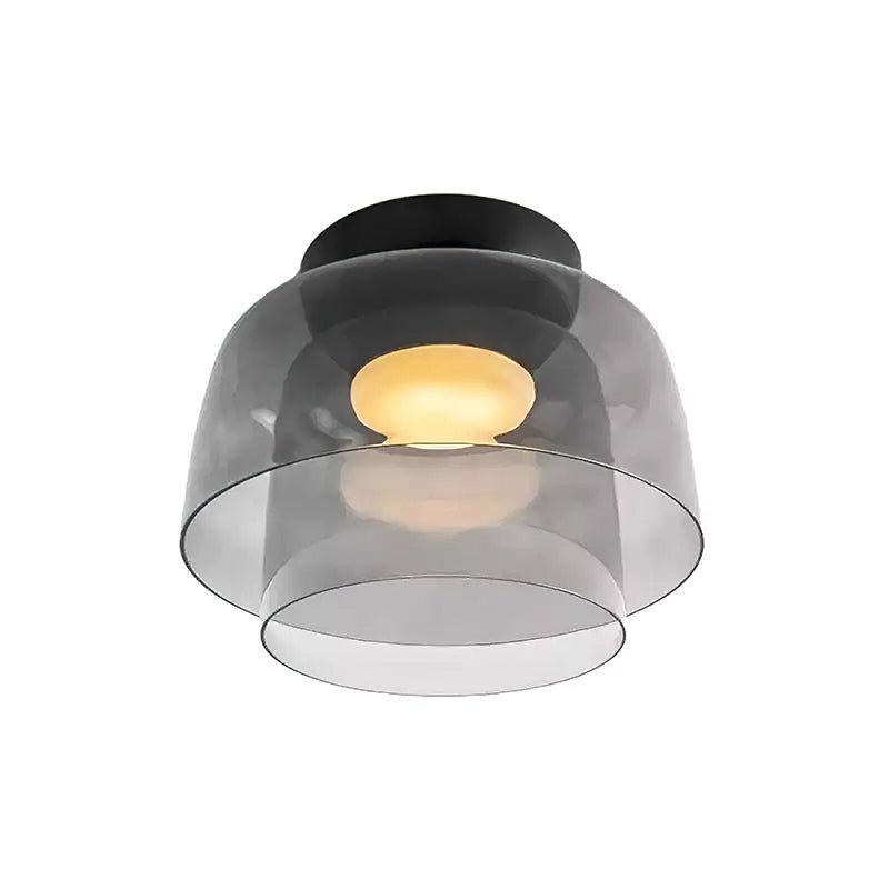 LED Flush Mount Ceiling Light - Modern White Fixture for Living Room, Kitchen & Hallway Lighting