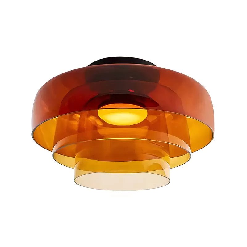 LED Flush Mount Ceiling Light - Modern White Fixture for Living Room, Kitchen & Hallway Lighting