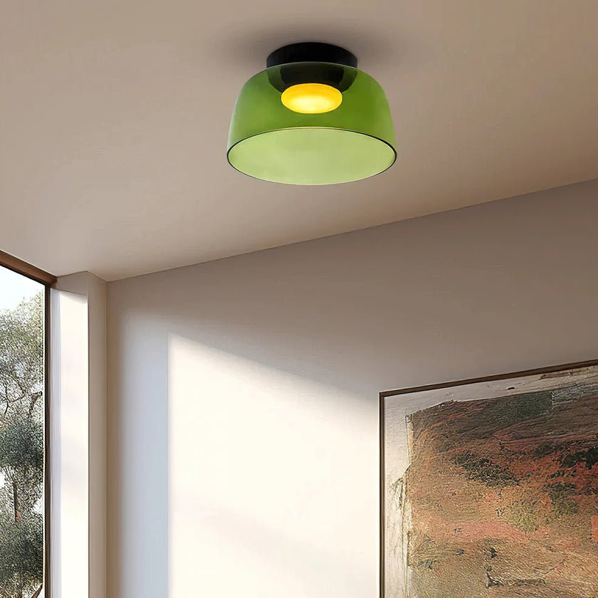 LED Flush Mount Ceiling Light - Modern White Fixture for Living Room, Kitchen & Hallway Lighting