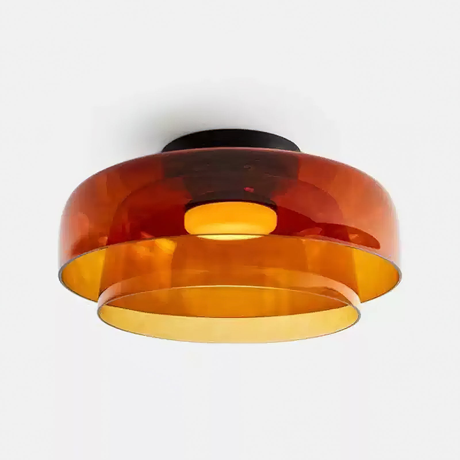 LED Flush Mount Ceiling Light - Modern White Fixture for Living Room, Kitchen & Hallway Lighting