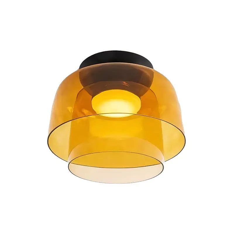 LED Flush Mount Ceiling Light - Modern White Fixture for Living Room, Kitchen & Hallway Lighting
