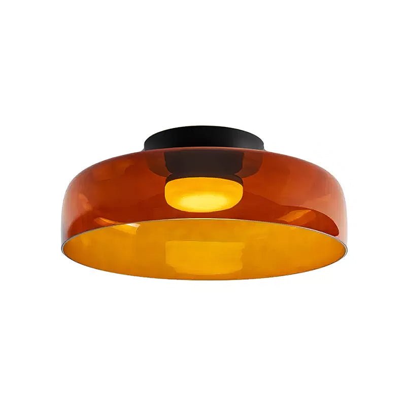 LED Flush Mount Ceiling Light - Modern White Fixture for Living Room, Kitchen & Hallway Lighting