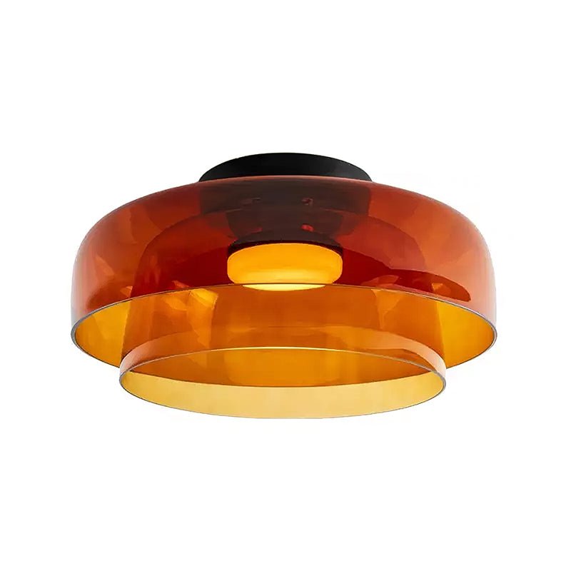 LED Flush Mount Ceiling Light - Modern White Fixture for Living Room, Kitchen & Hallway Lighting