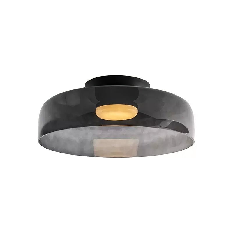 LED Flush Mount Ceiling Light - Modern White Fixture for Living Room, Kitchen & Hallway Lighting