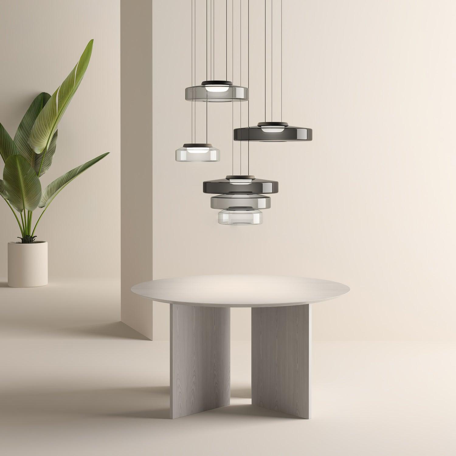 Levels Series Pendant Light - Modern Adjustable Hanging Fixture for Kitchen Island & Dining Room