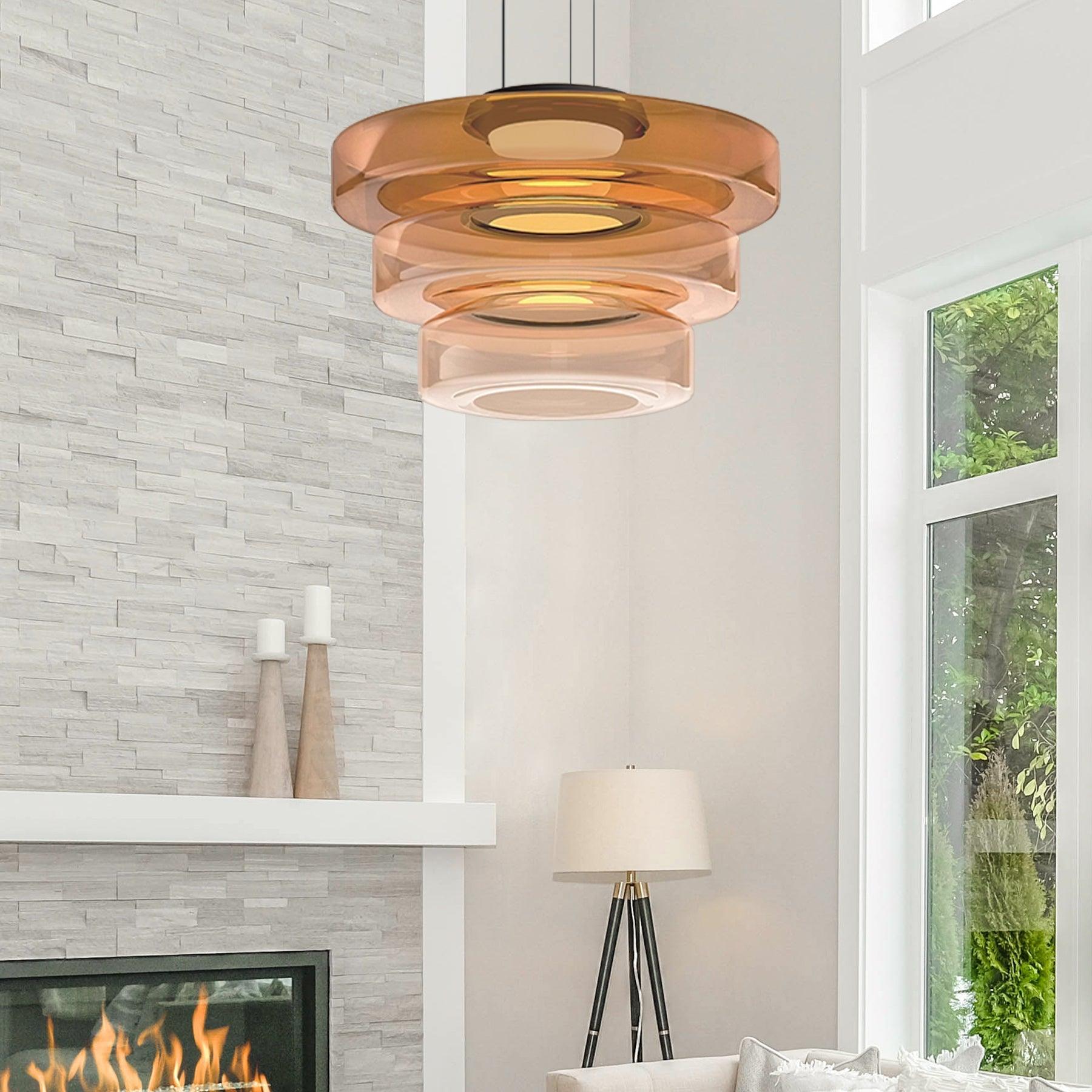 Levels Series Pendant Light - Modern Adjustable Hanging Fixture for Kitchen Island & Dining Room