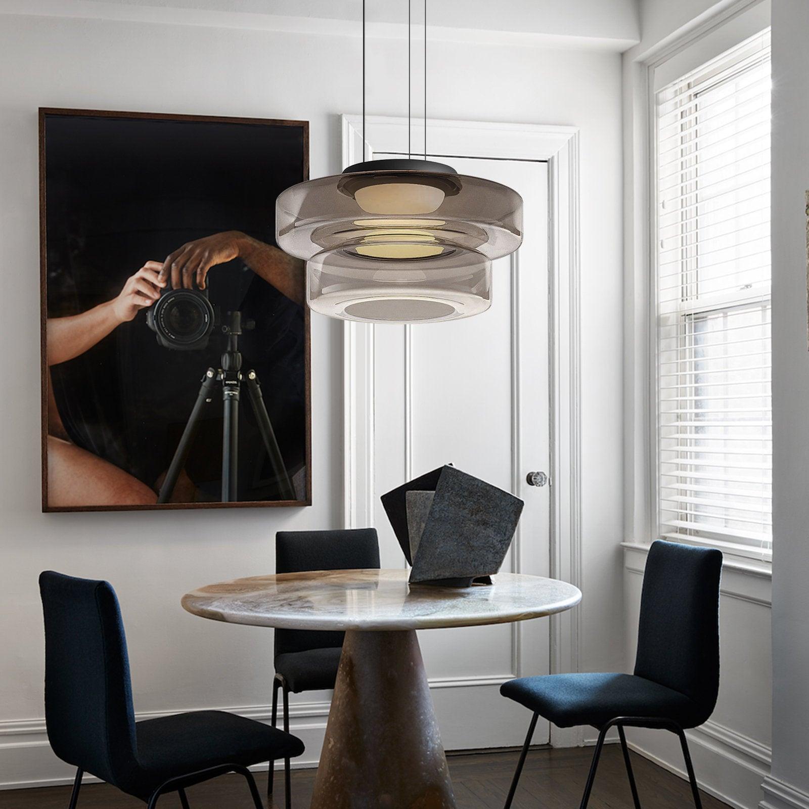 Levels Series Pendant Light | Dimmable, Adjustable Height & Ideal for Indoor Spaces