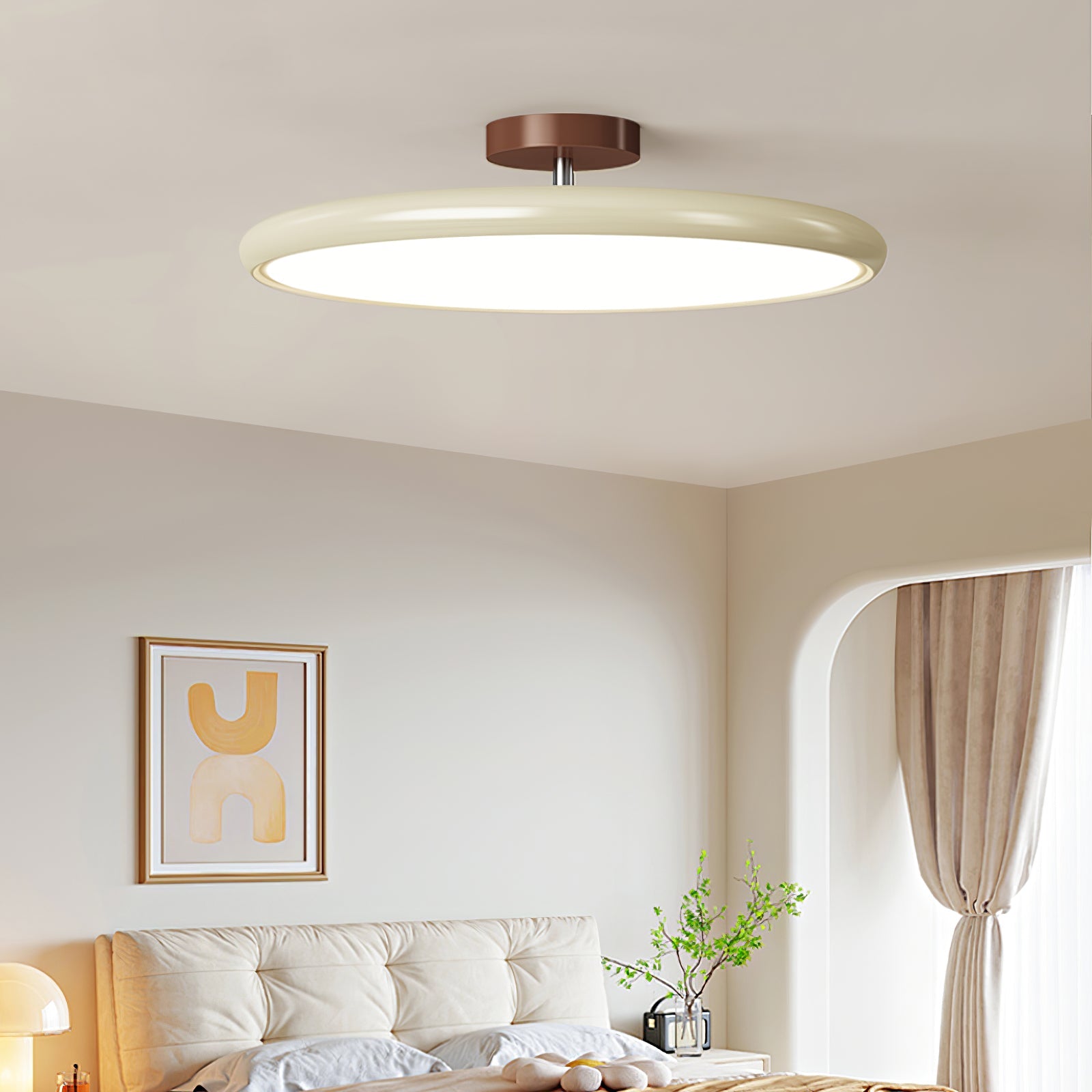 Adjustable LED Ceiling Lamp with Modern Design for Living Room & Home Office Lighting