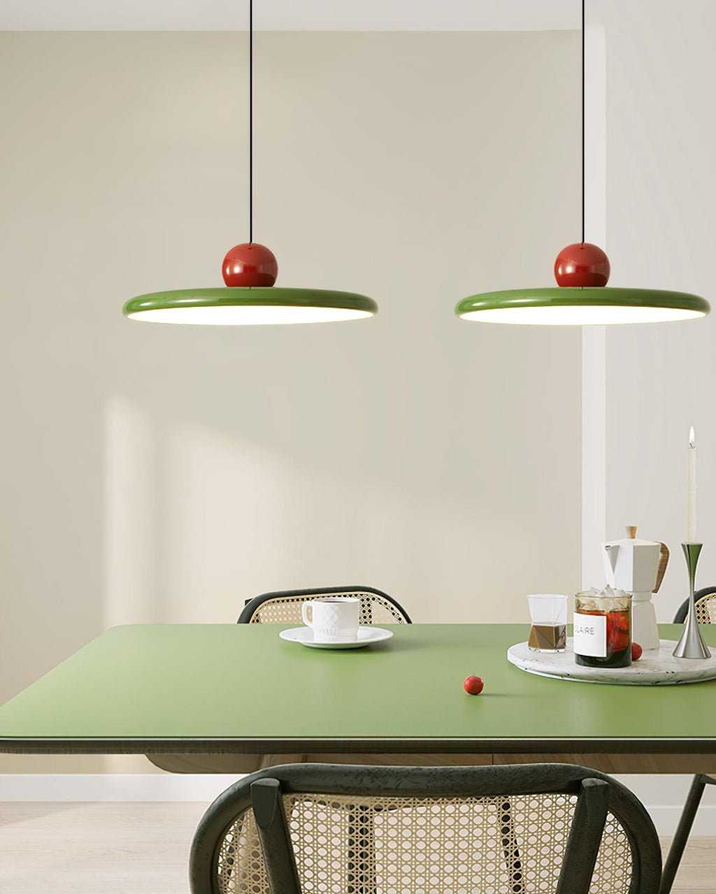 Lola Pendant Swag Light | Warm & Cool LED Options, Minimalist Design for Indoor Home Illumination