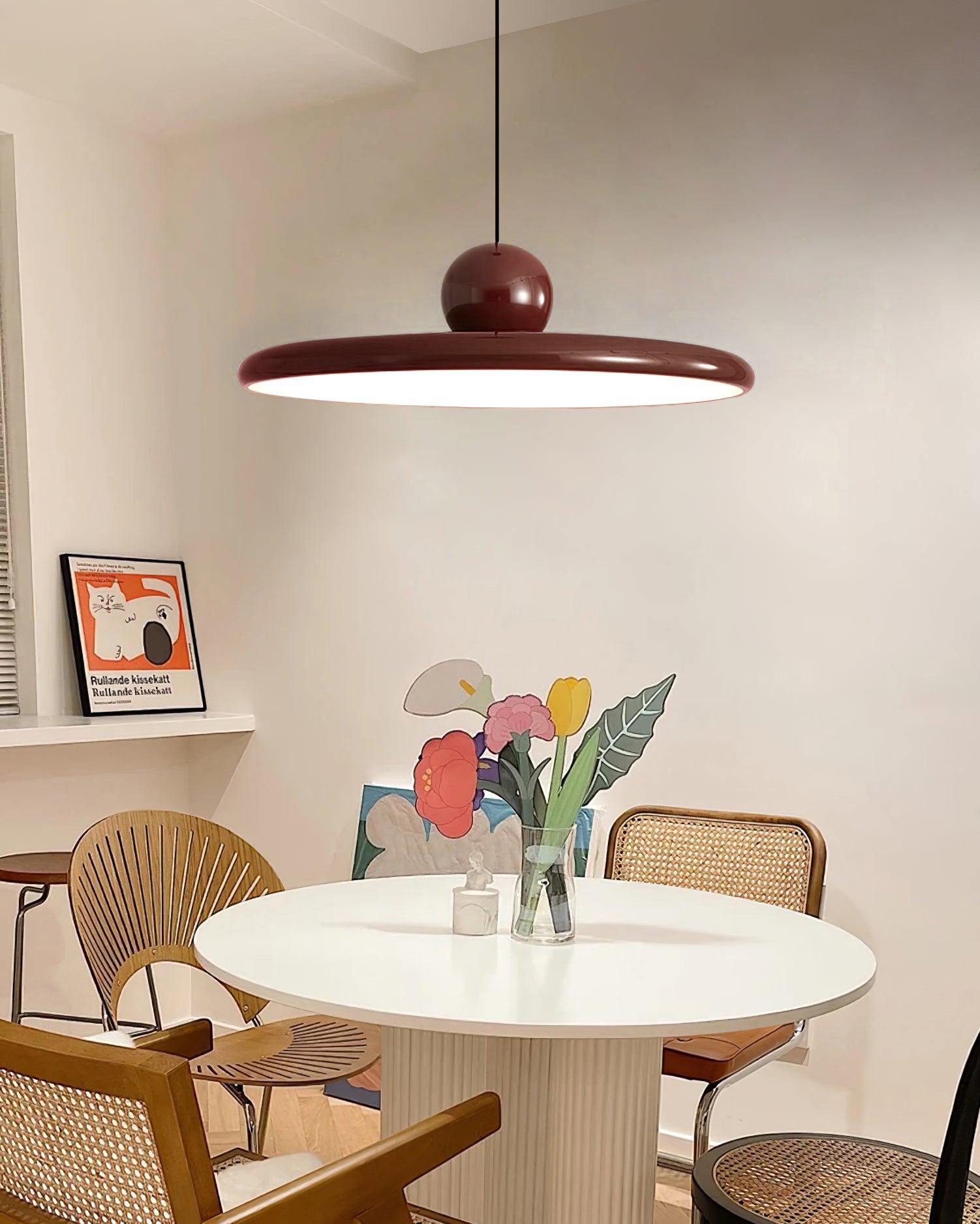 Lola Pendant Swag Light | Warm & Cool LED Options, Minimalist Design for Indoor Home Illumination