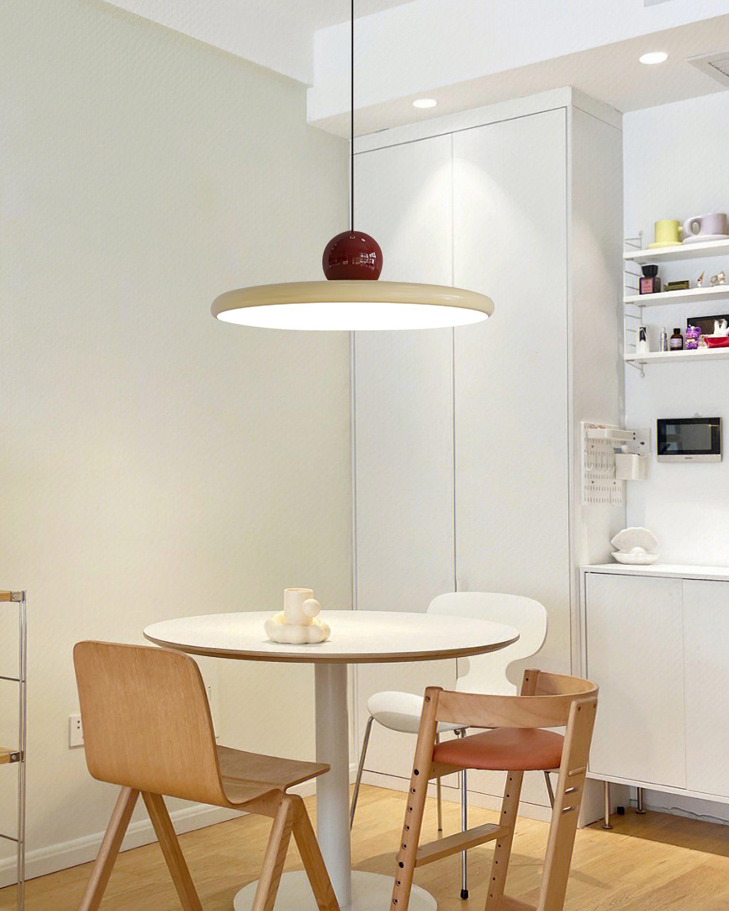 Lola Pendant Swag Light | Warm & Cool LED Options, Minimalist Design for Indoor Home Illumination