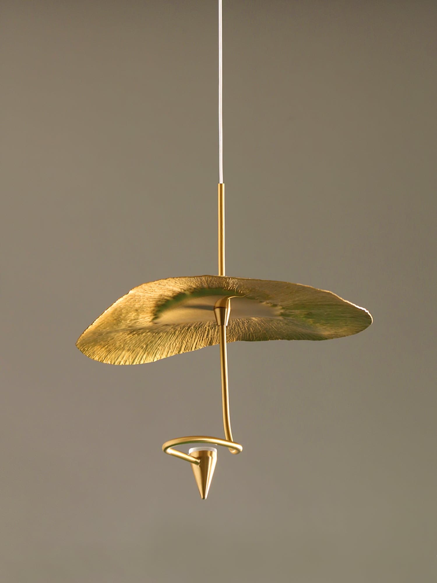 Lotus Leaf Chandelier Light Fixture - Modern Hanging Pendant for Dining Room & Living Room Decor