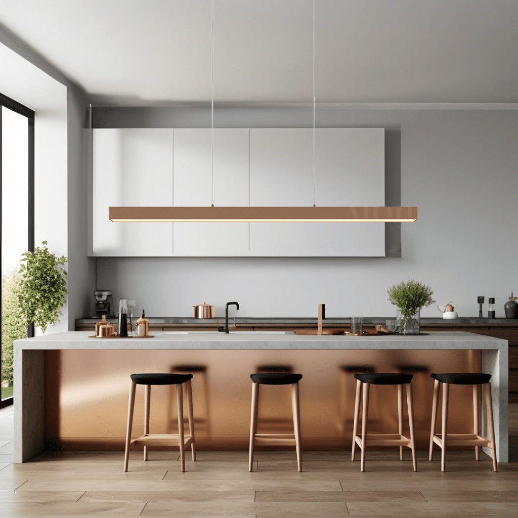 Minimalist Modern LED Pendant Light – Dimmable Loft-Style Adjustable Metal Light for Kitchen & Dining