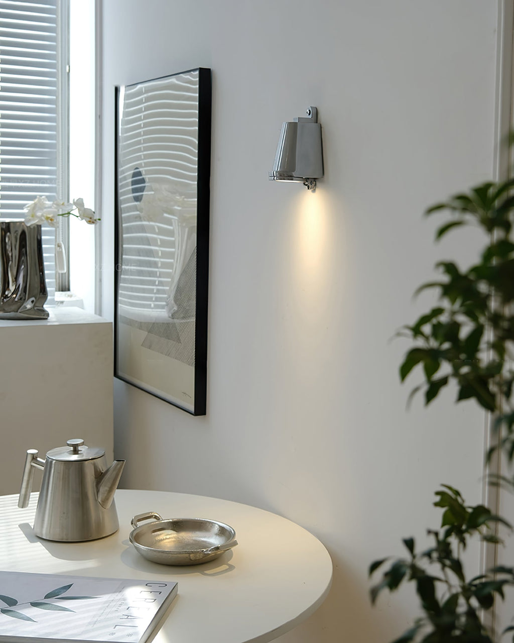 LED Wall Light Fixture - Modern Outdoor Sconce with Adjustable Arm for Patio, Garden & Entryway Lighting