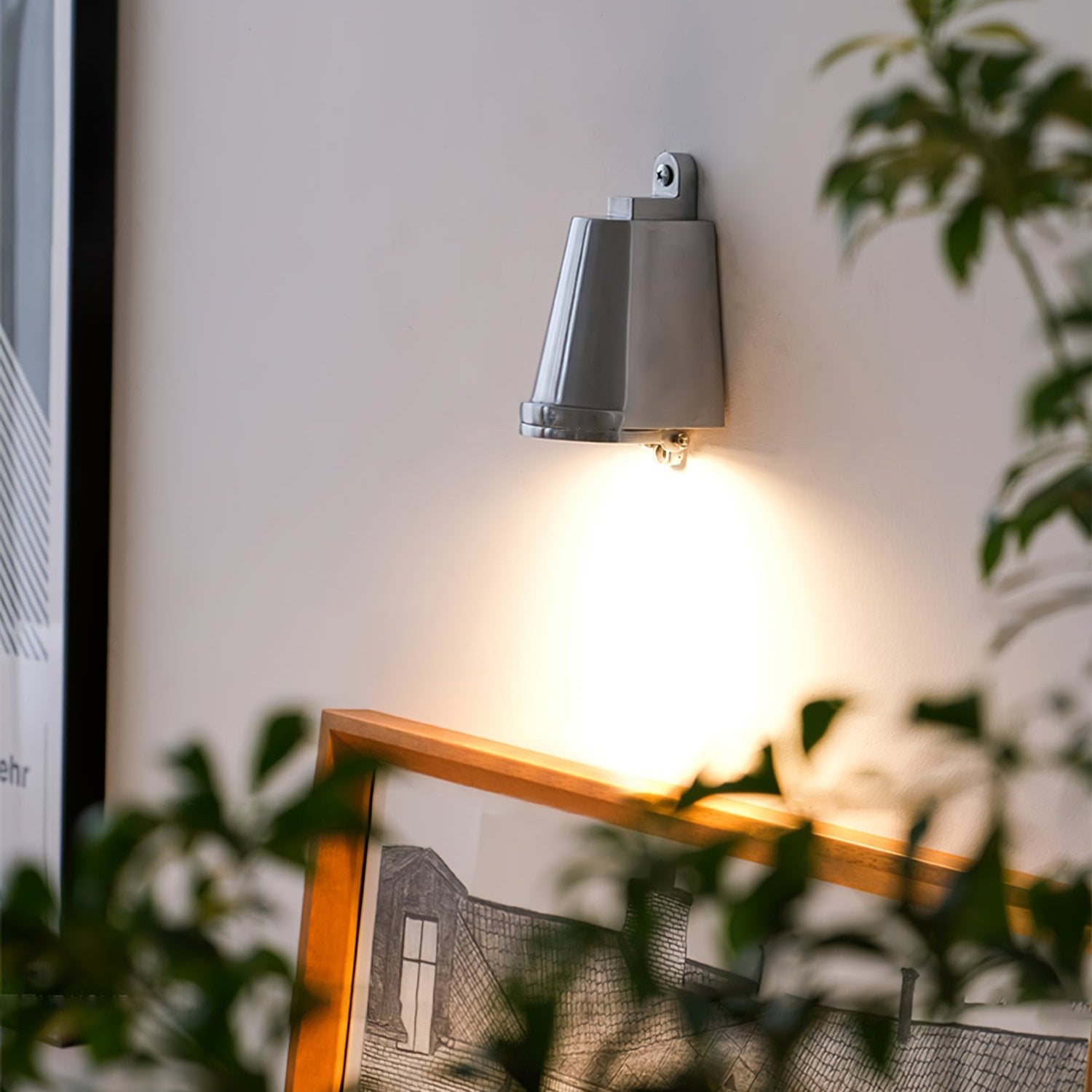 LED Wall Light Fixture - Modern Outdoor Sconce with Adjustable Arm for Patio, Garden & Entryway Lighting