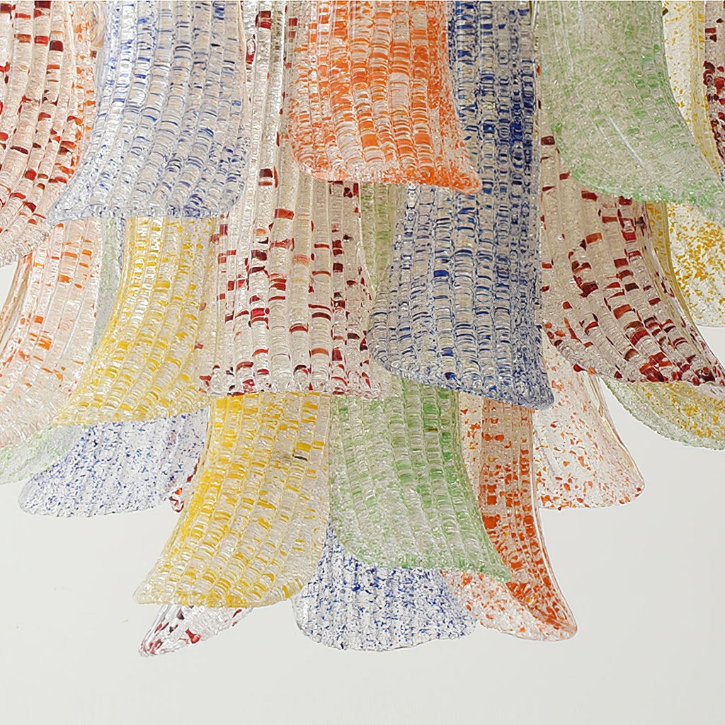 Murano Glass Chandelier - Handcrafted Italian Lighting Fixture for Dining Room & Living Room Decor