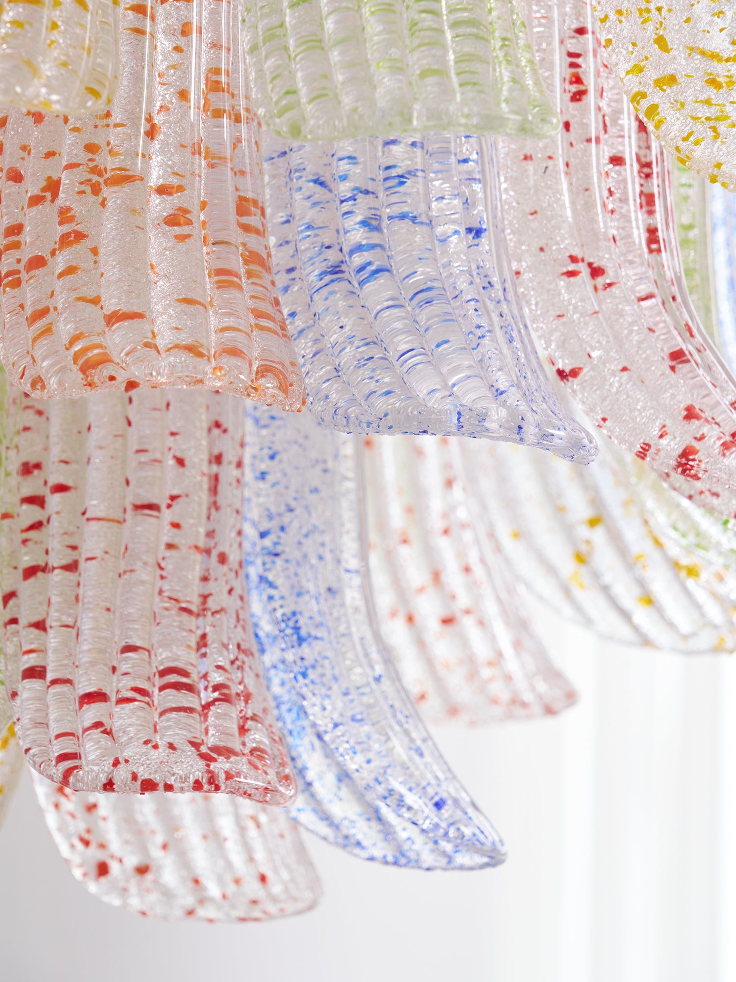 Murano Glass Chandelier - Handcrafted Italian Lighting Fixture for Dining Room & Living Room Decor