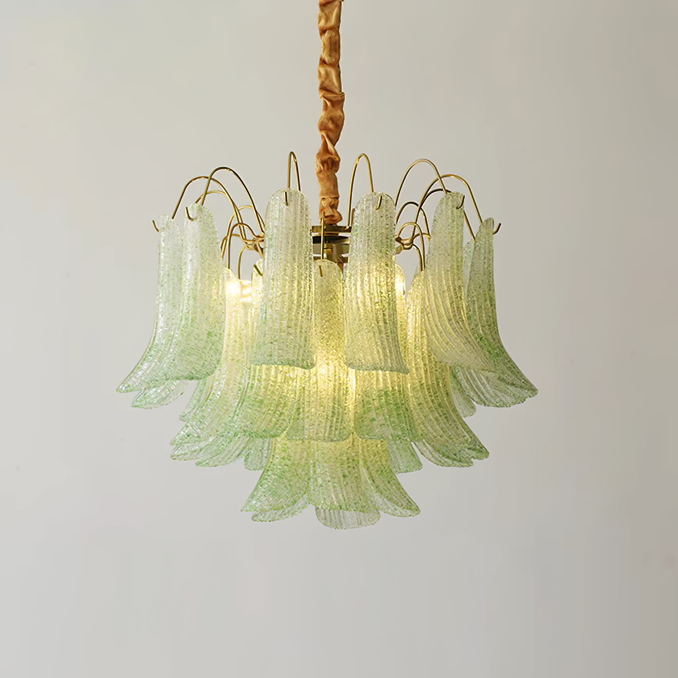 Murano Glass Chandelier - Handcrafted Italian Lighting Fixture for Dining Room & Living Room Decor