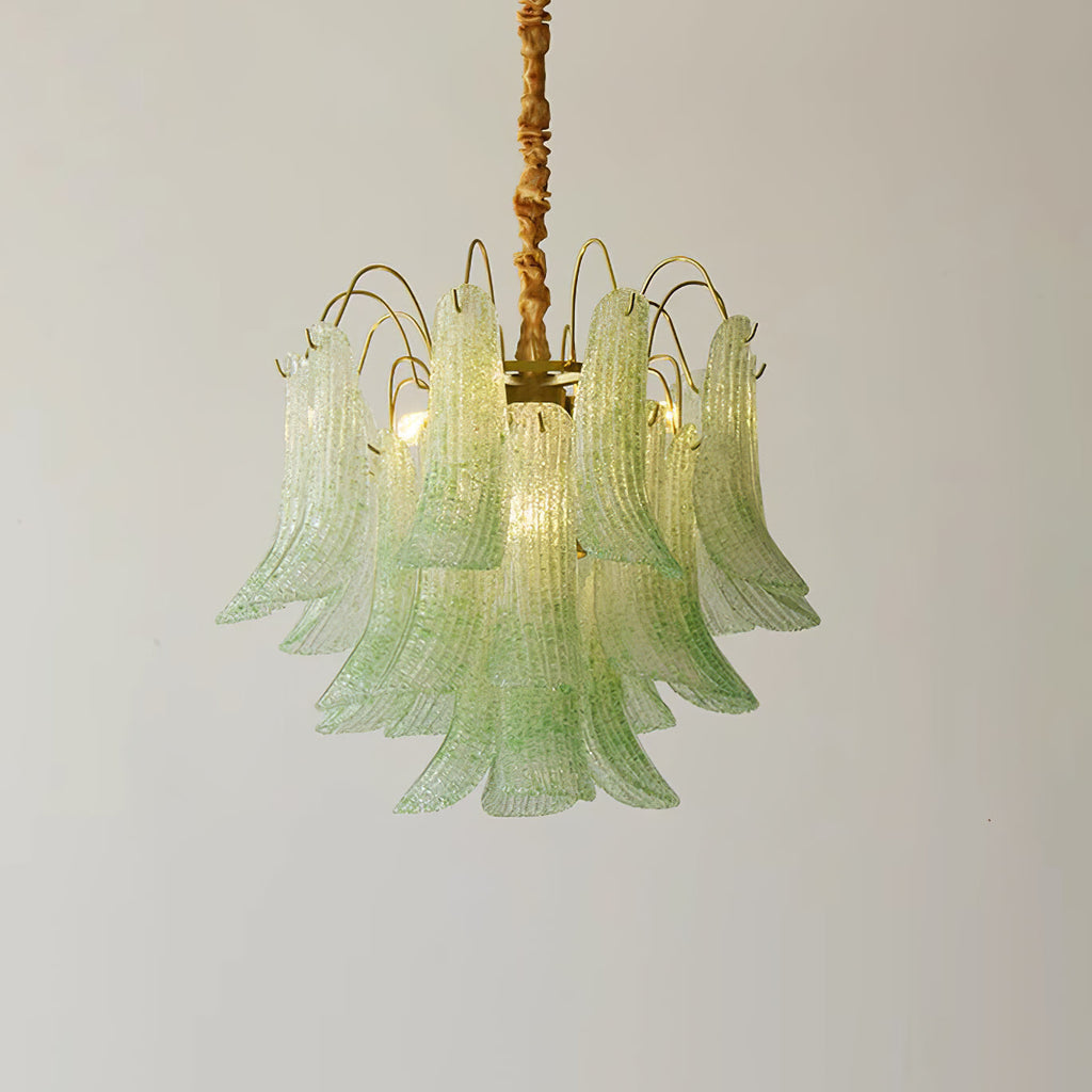 Murano Glass Chandelier - Handcrafted Italian Lighting Fixture for Dining Room & Living Room Decor