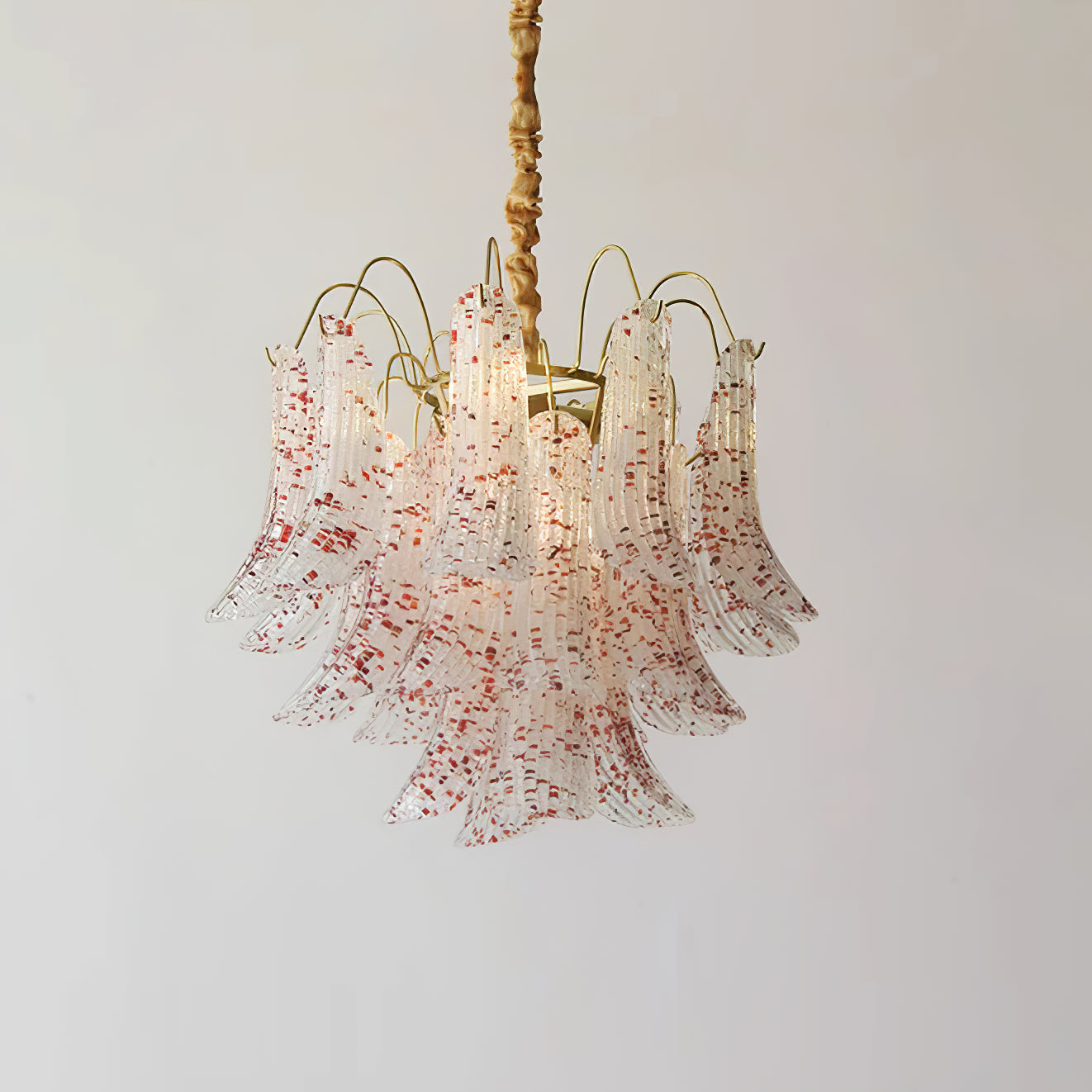 Murano Glass Chandelier - Handcrafted Italian Lighting Fixture for Dining Room & Living Room Decor